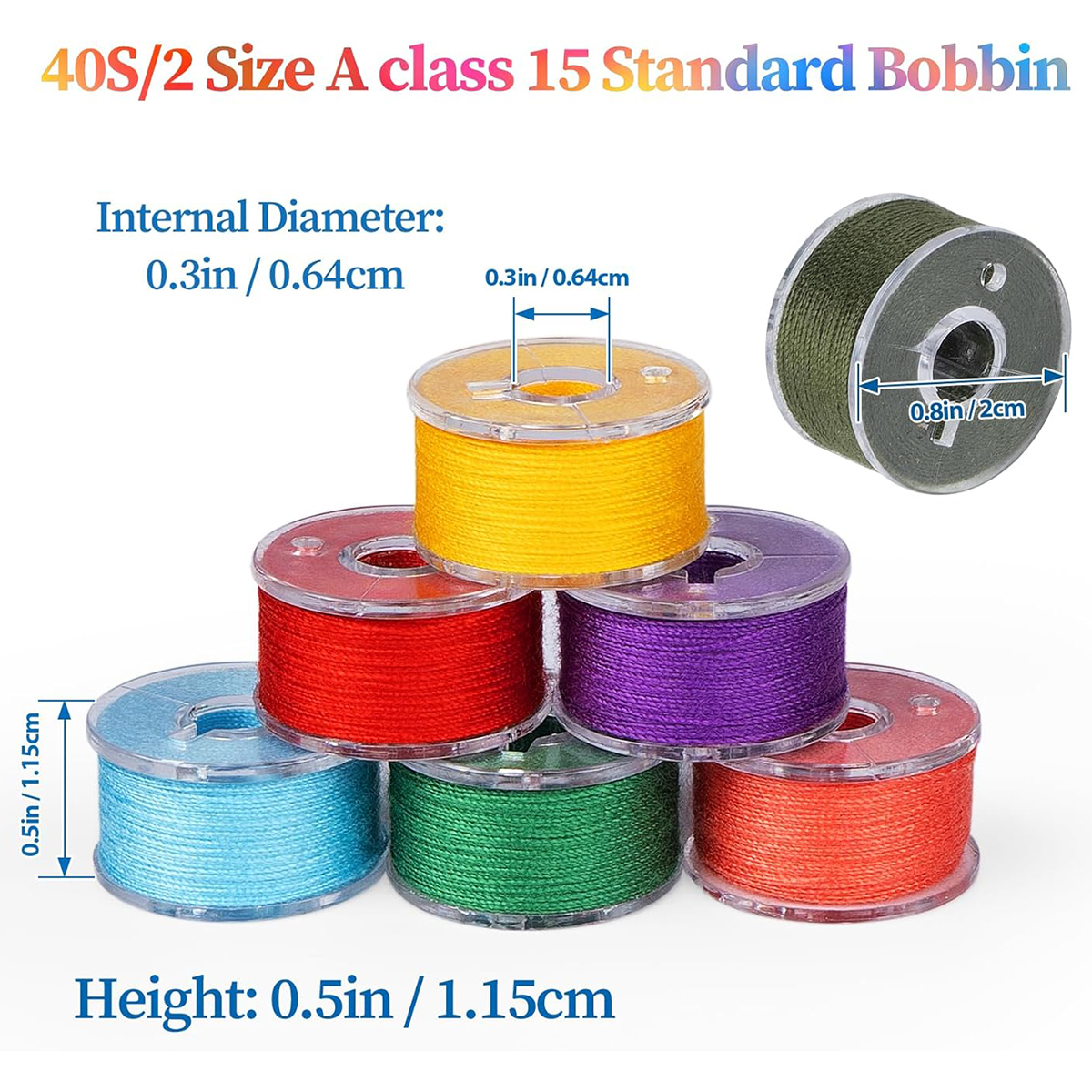20Pcs Bobbins and Sewing Threa - Textile Sewing Kit reseña y precio