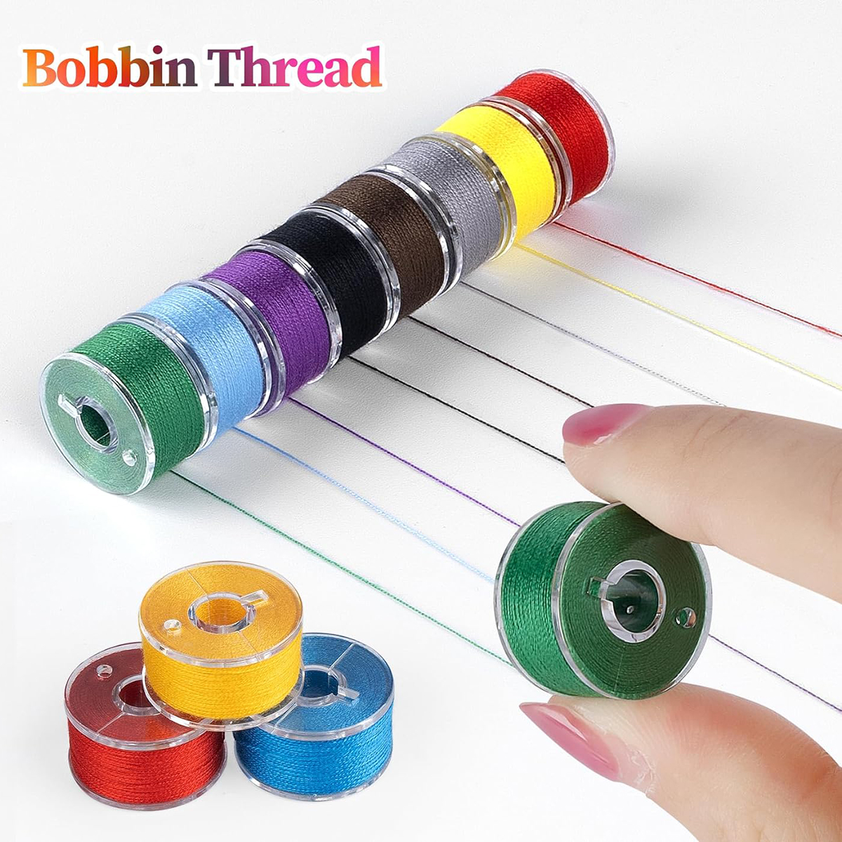 20Pcs Bobbins and Sewing Threa - Textile Sewing Kit reseña y precio