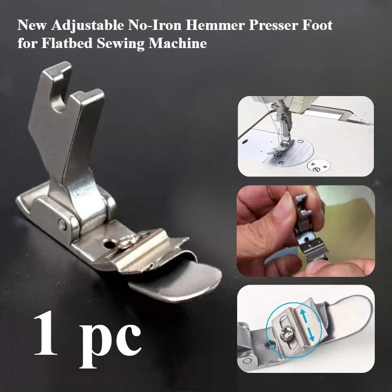 Adjustable No-Iron Hemmer Foot - Sewing Machine Fabric reseña y precio