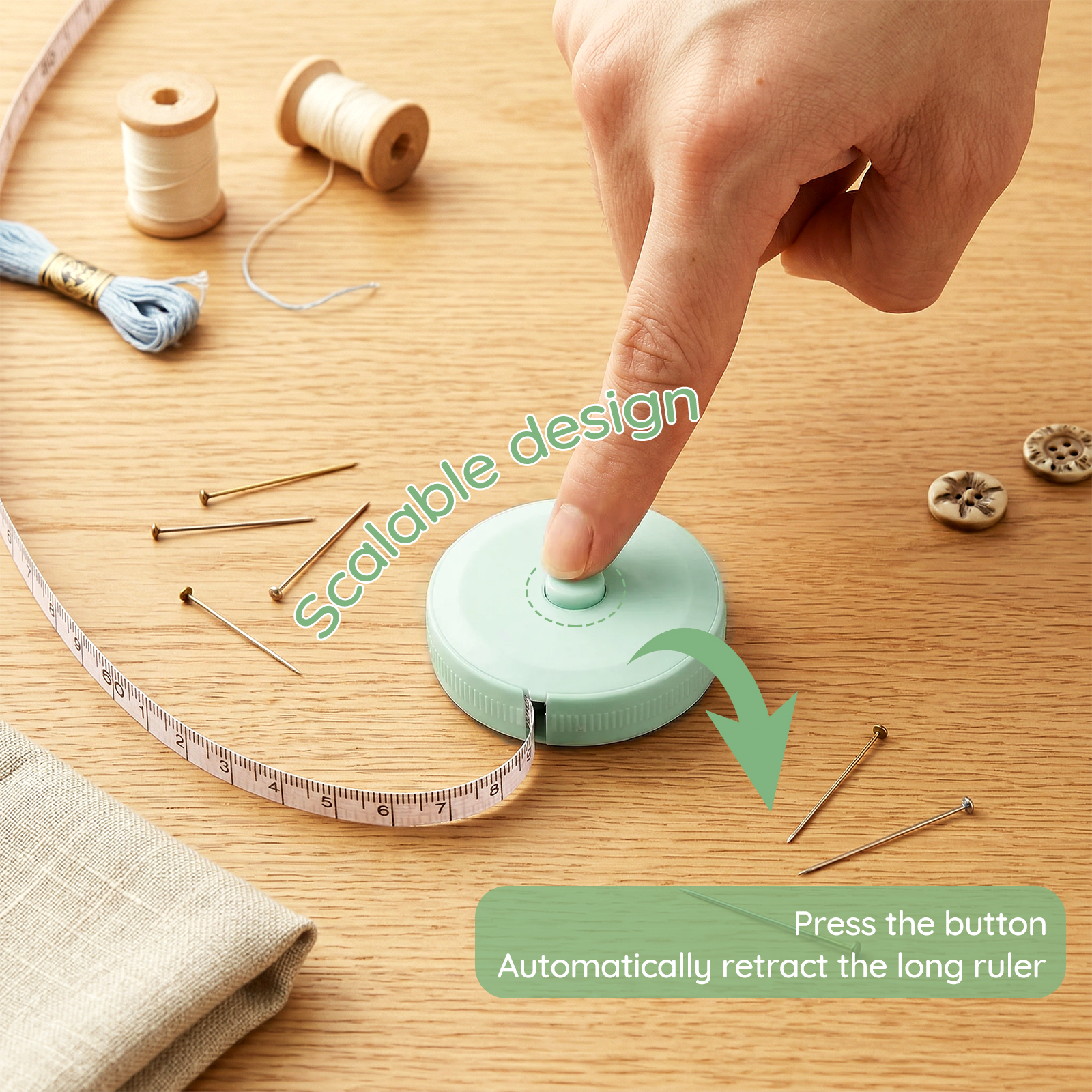 1PC 1.5m Small Tape Measure Do - Sewing Recycle reseña y precio