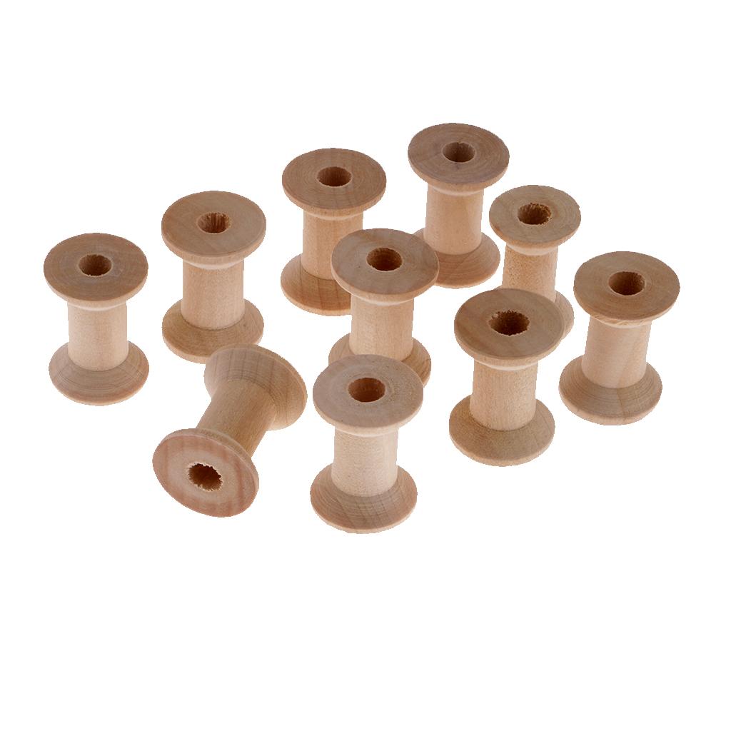 Wooden Empty Spool Thread Bobb - Thread Bobbins Empty reseña y precio
