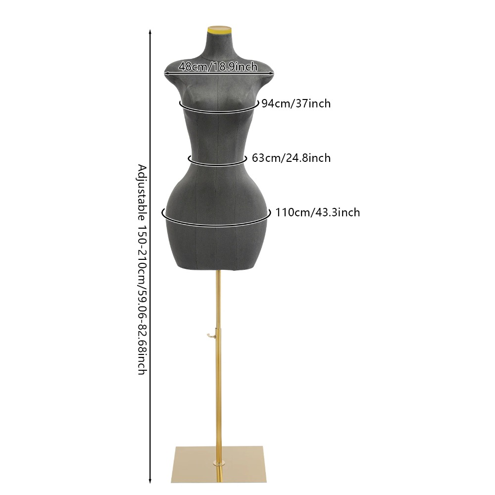 Female Mannequin Grey, Slim Wa - Dress Form Mannequin reseña y precio