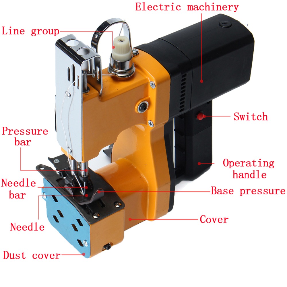 Electric Woven Bag Closing Mac - Sewing Machine In Textile Industry reseña y precio