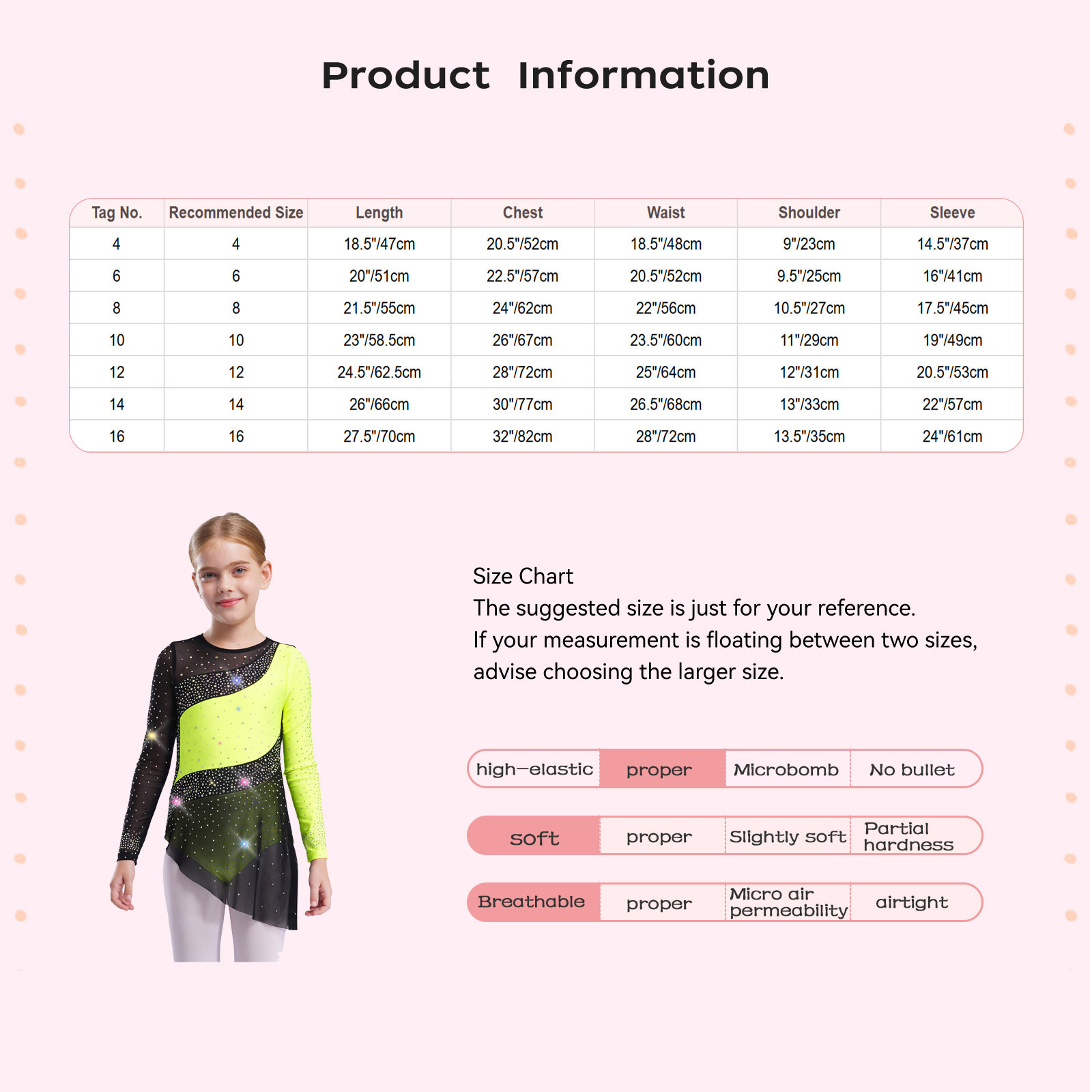 Kids Girls Sparkling Mesh Lyri - Sewing Vest reseña y precio