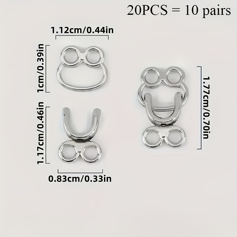 50sets Metal Alloy Invisible C - Hook Eye Fastener reseña y precio