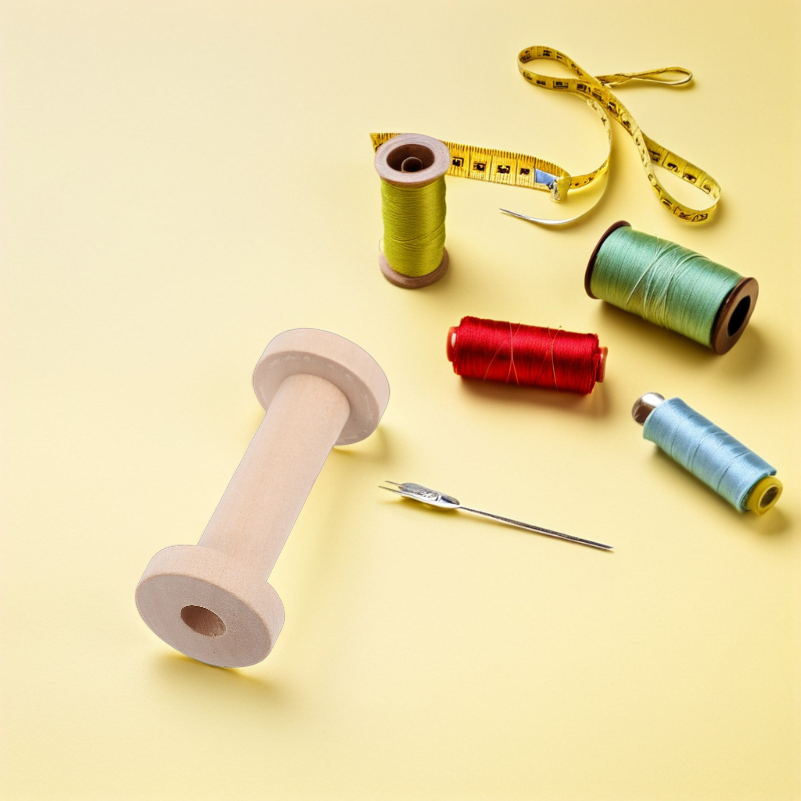 15Pcs Natural Wood Spools Vint - Thread Bobbins Empty reseña y precio