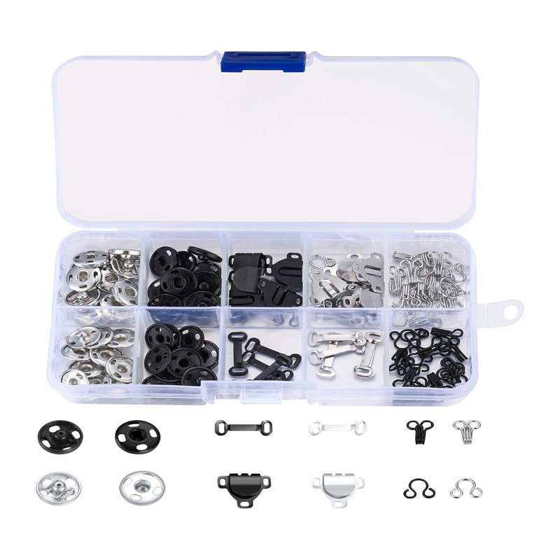 100 Pcs Sewing Hooks and Eyes  - Hook Eye Fastener reseña y precio