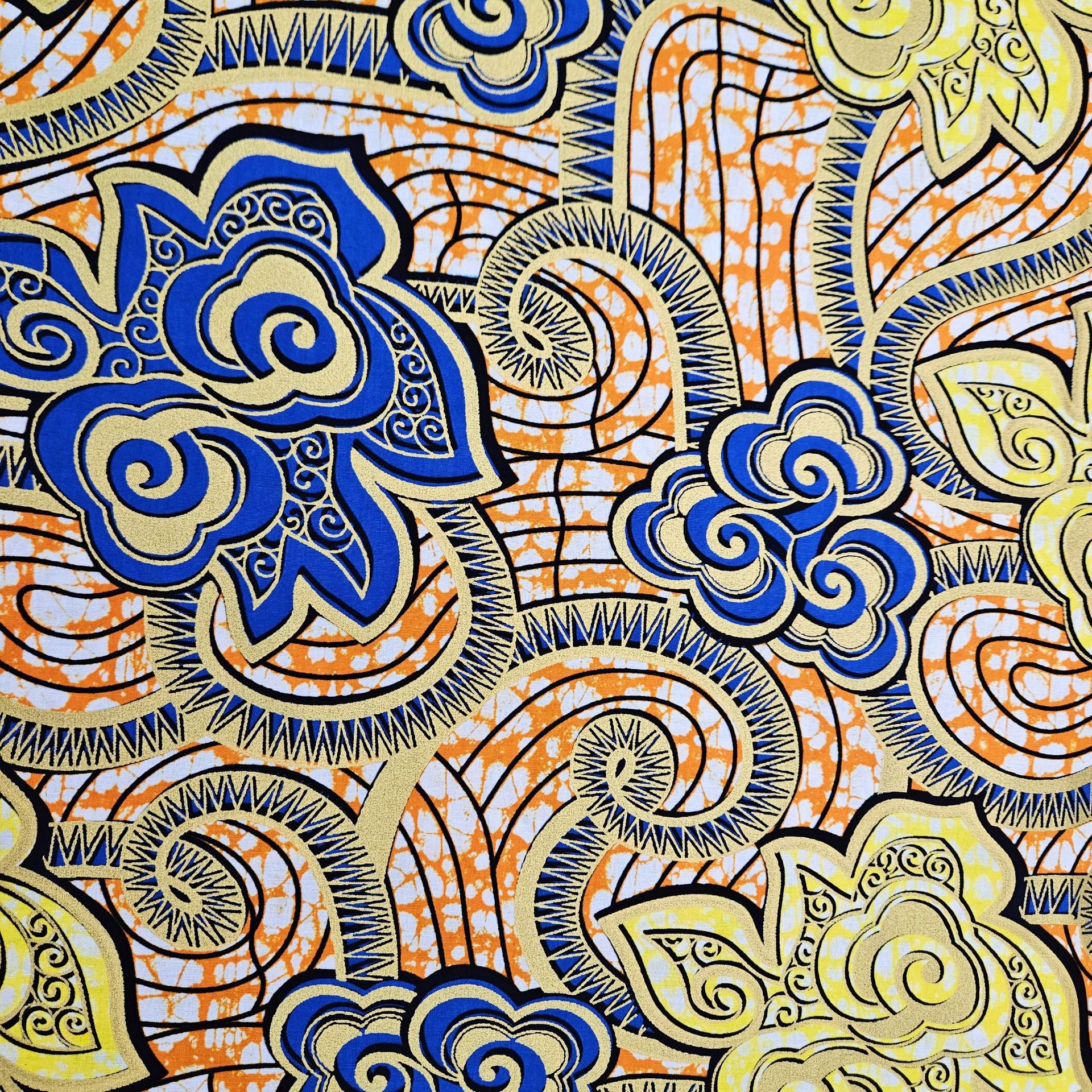 6Yards Long Cotton African Sty - Sewing Batik Fabric reseña y precio