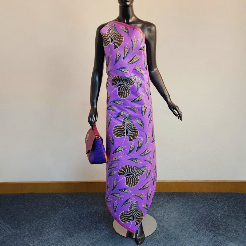 46Inch * 6Yards Purple African - Sewing Batik Fabric reseña y precio