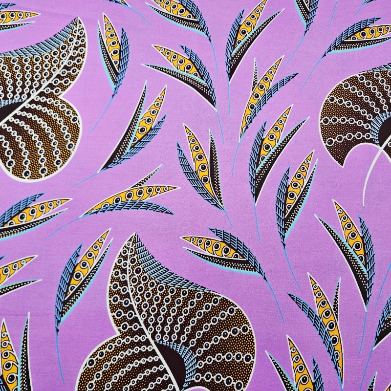46Inch * 6Yards Purple African - Sewing Batik Fabric reseña y precio