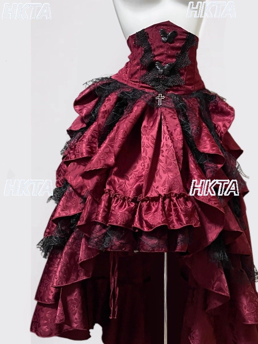 Dark Gothic Style Halter Long  - Sewing Vest reseña y precio