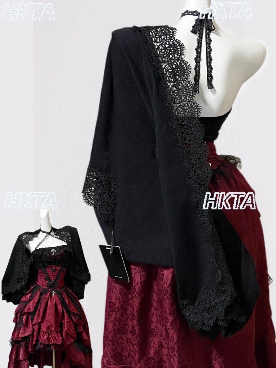 Dark Gothic Style Halter Long  - Sewing Vest reseña y precio