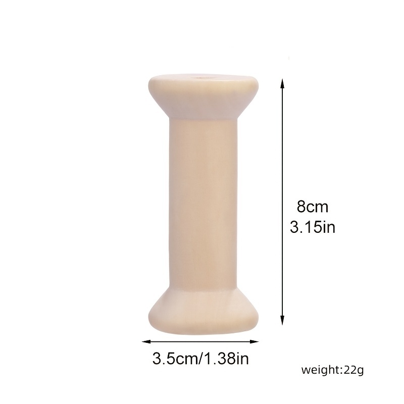 10pcs Wooden Spools Empty Bobb - Thread Bobbins Empty reseña y precio