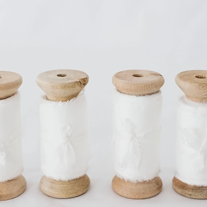 10pcs Wooden Spools Empty Bobb - Thread Bobbins Empty reseña y precio