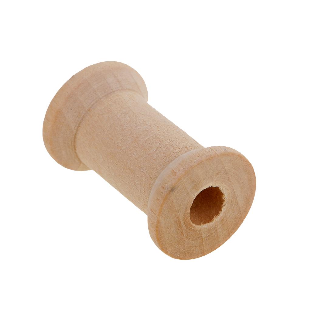 Wooden Empty Bobbin Set 20 Pie - Thread Bobbins Empty reseña y precio