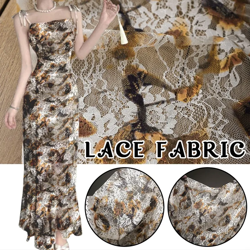 50Cm Retro French Lace Print C - Sewing Batik Fabric reseña y precio