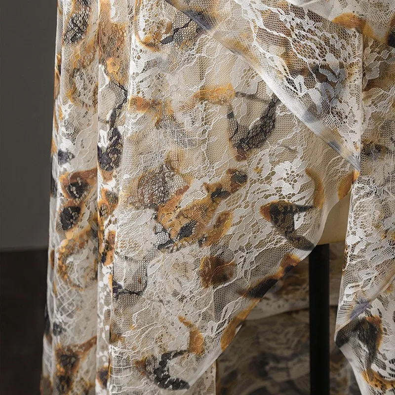 50Cm Retro French Lace Print C - Sewing Batik Fabric reseña y precio