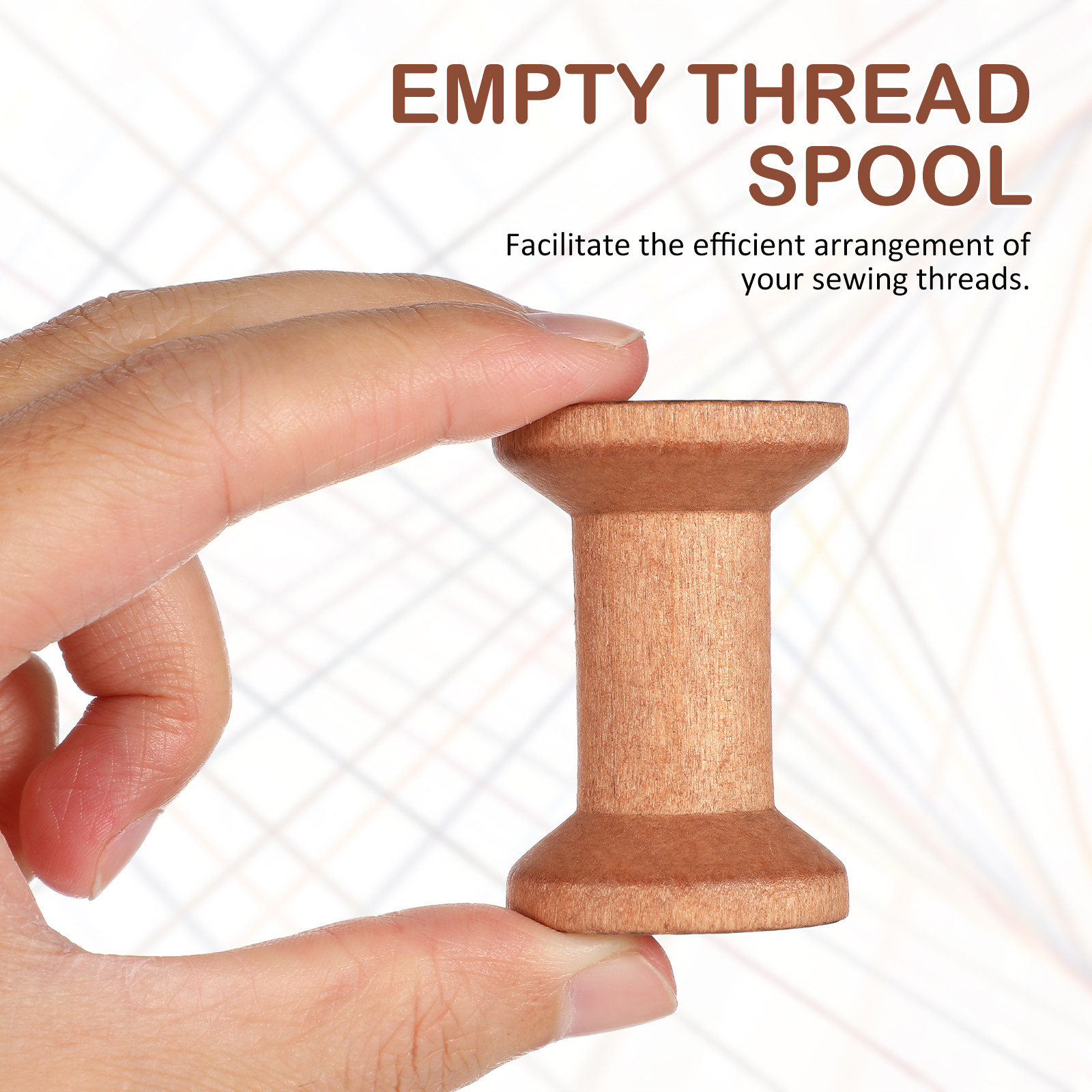 20Pcs Wooden Empty Thread Spoo - Thread Bobbins Empty reseña y precio