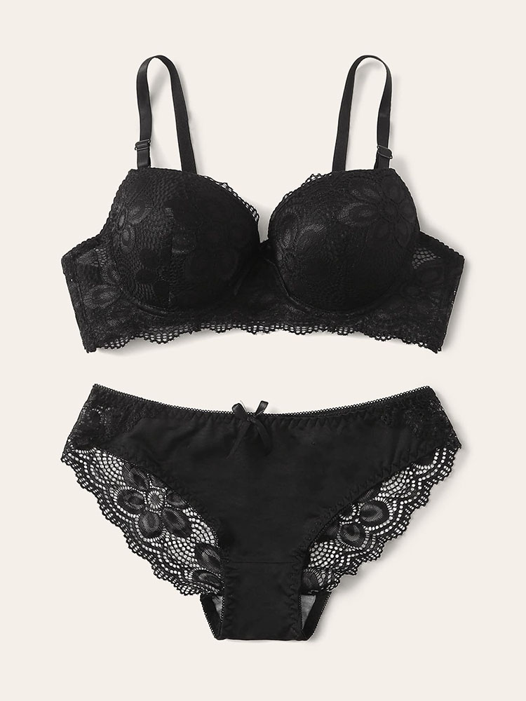 Transparent Floral Two Pieces  - Hook Eye Fastener reseña y precio