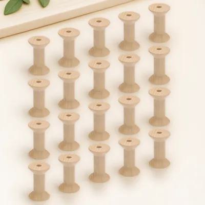 50Pcs Wooden Bobbins Empty Thr - Thread Bobbins Empty reseña y precio