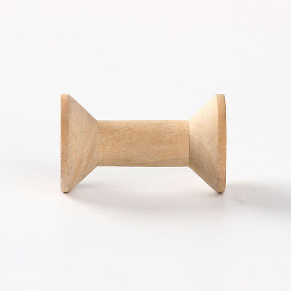 50Pcs Wooden Bobbins Empty Thr - Thread Bobbins Empty reseña y precio