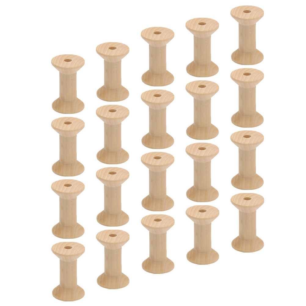 50Pcs Wooden Bobbins Empty Thr - Thread Bobbins Empty reseña y precio