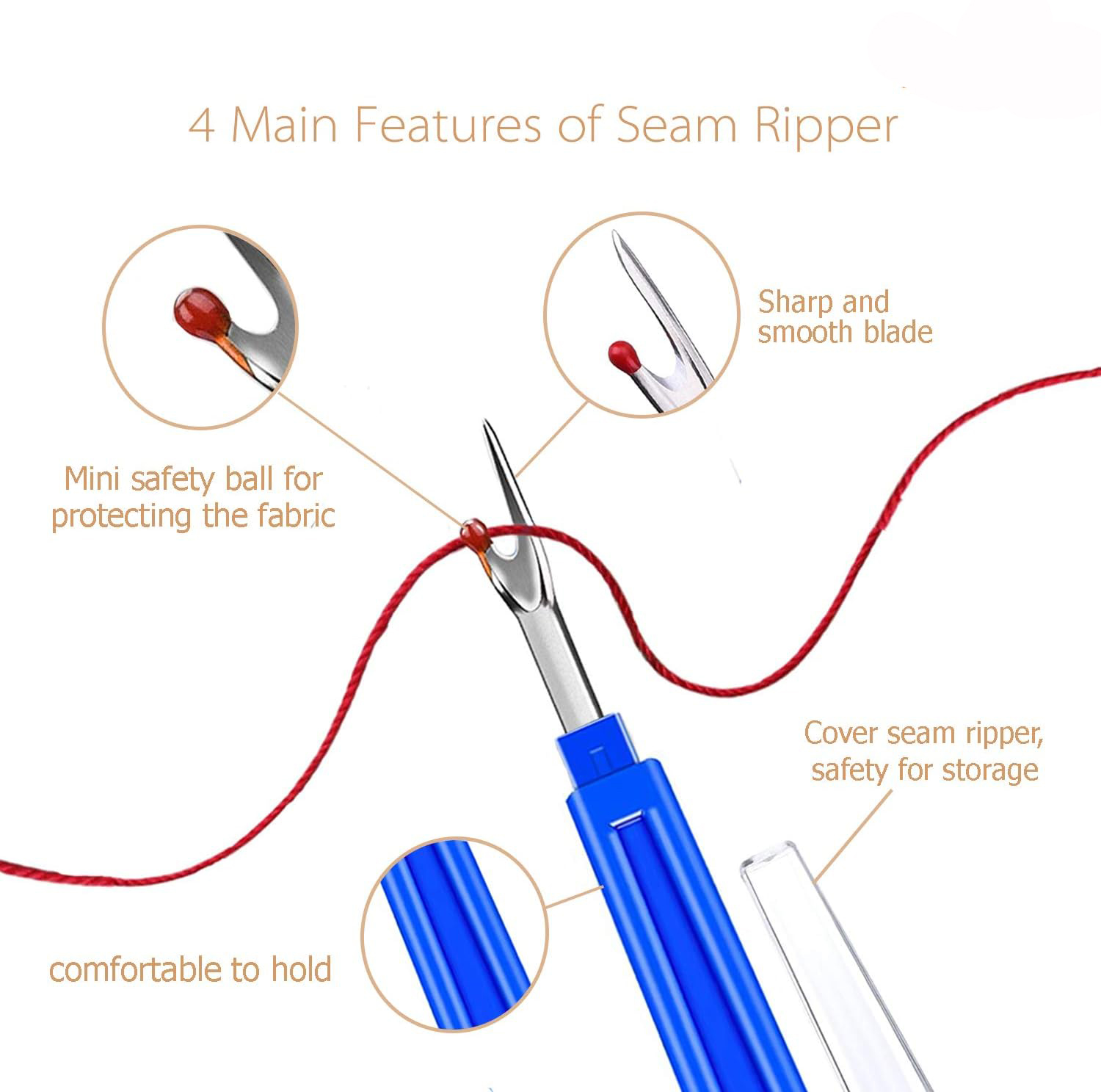 Sewing Seam Ripper Kit  Sewing - Seam Ripper Tool reseña y precio