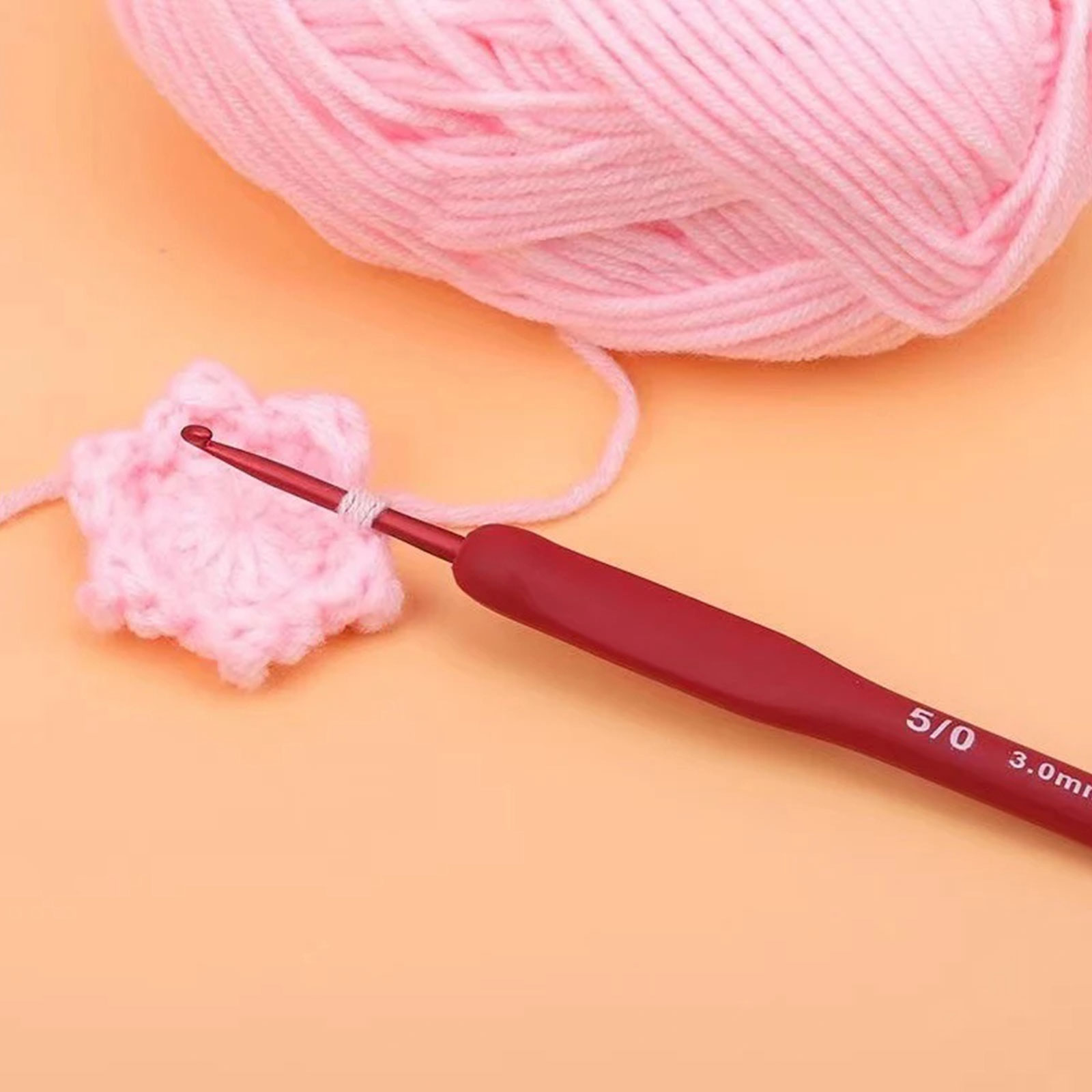 9/33pcs Red Crochet Hook set,  - Sewing By reseña y precio
