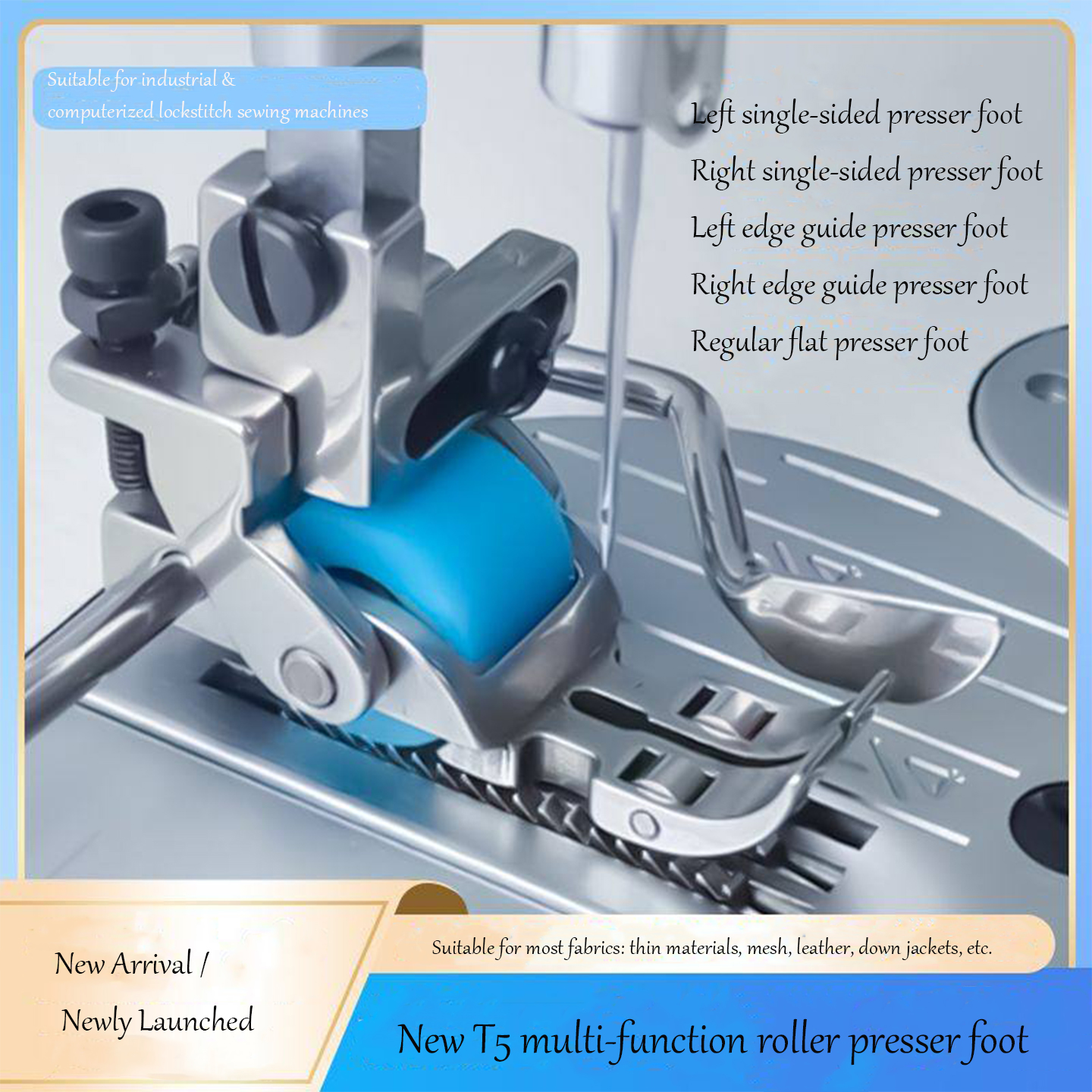 T5 3-Roller Left-Right Edge Gu - Sewing Machine Fabric reseña y precio