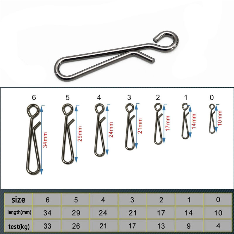 100pcs Saltwater Fishing Stain - Hook Eye Fastener reseña y precio