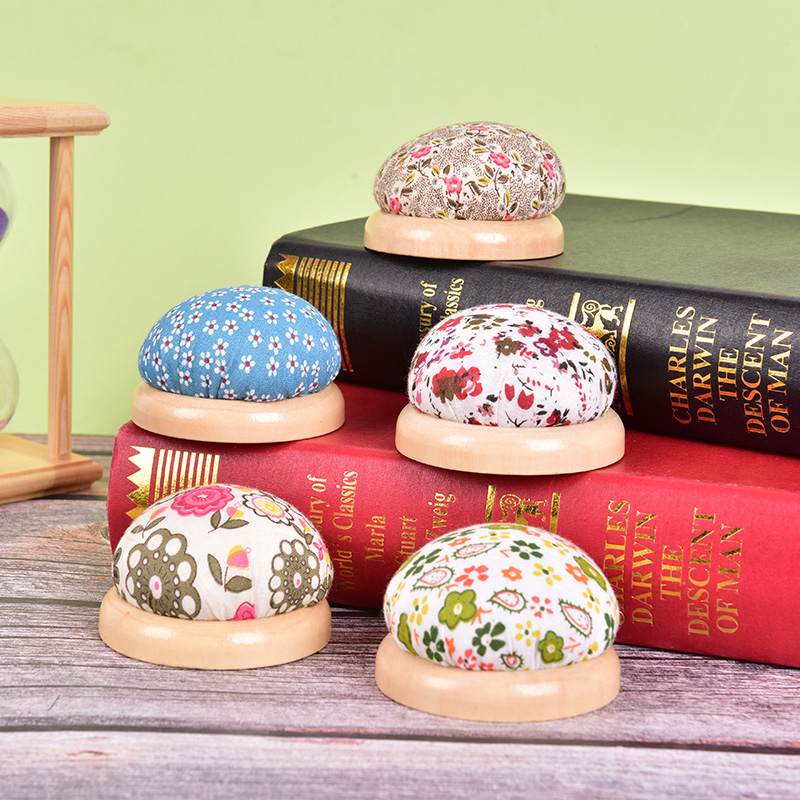 1pc Wood Bottom Base Needle Pi - Sewing Pin Cushion reseña y precio