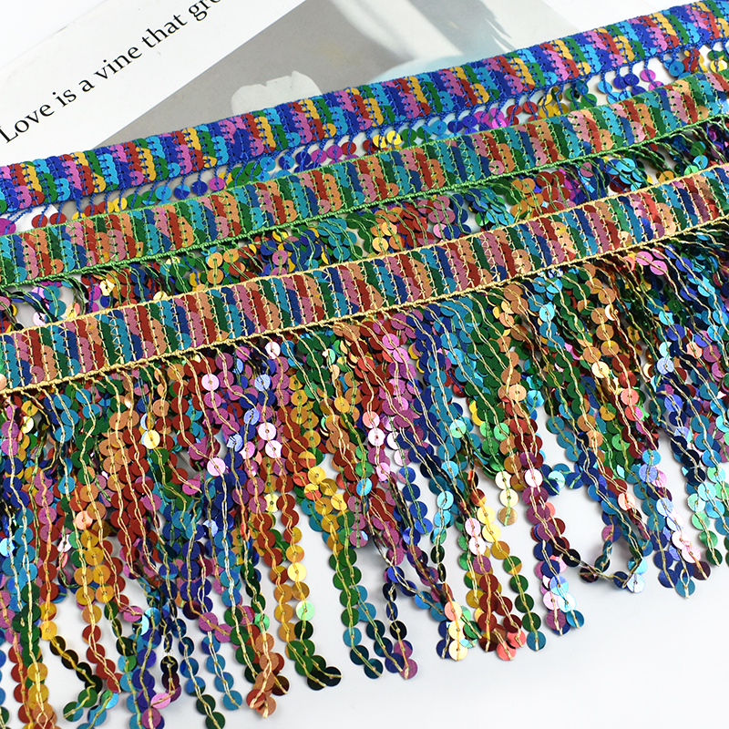 5/10Yards Sequin Fringe Tassel - Textile And Sewing Supply reseña y precio