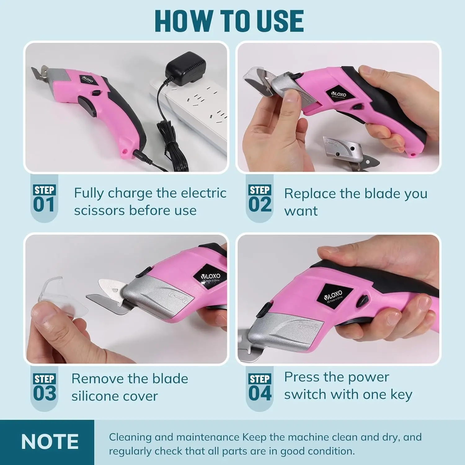 Cordless Electric Scissors Car - Pinking Shear Blade reseña y precio
