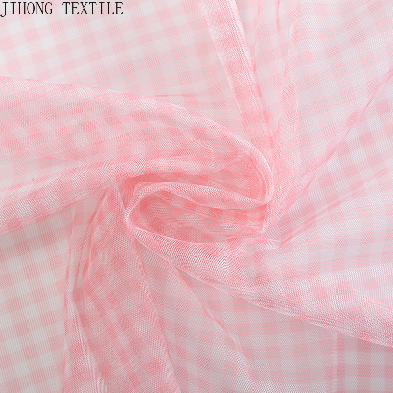 90x150cm Check Tulle Fabric Tr - Textile And Sewing Materials reseña y precio