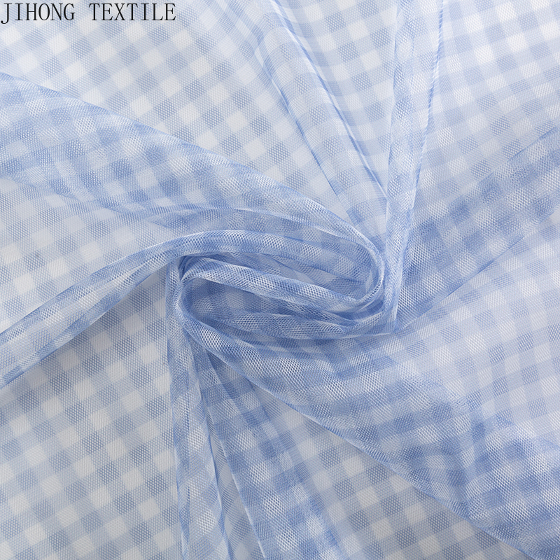 90x150cm Check Tulle Fabric Tr - Textile And Sewing Materials reseña y precio