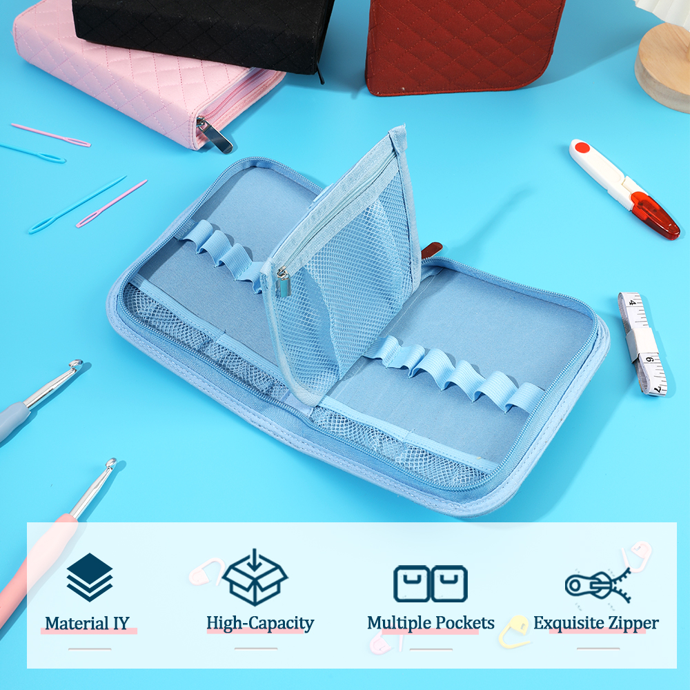 Empty Crochet Hook Storage Bag - Textile Sewing Kit reseña y precio