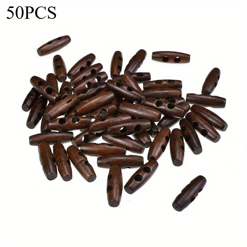 50pcs Recycled Wood Horn Toggl - Sewing Recycle reseña y precio