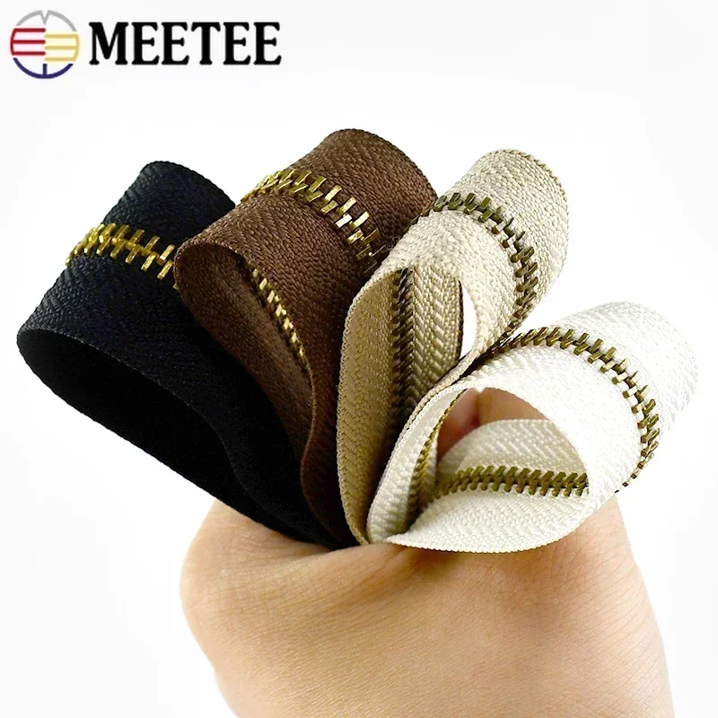 Meetee 2/4Y 3# 5# Metal Zipper - Textile And Sewing Supply reseña y precio