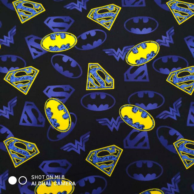 140cm Width Cartoon Batman Log - Textile And Sewing Materials reseña y precio