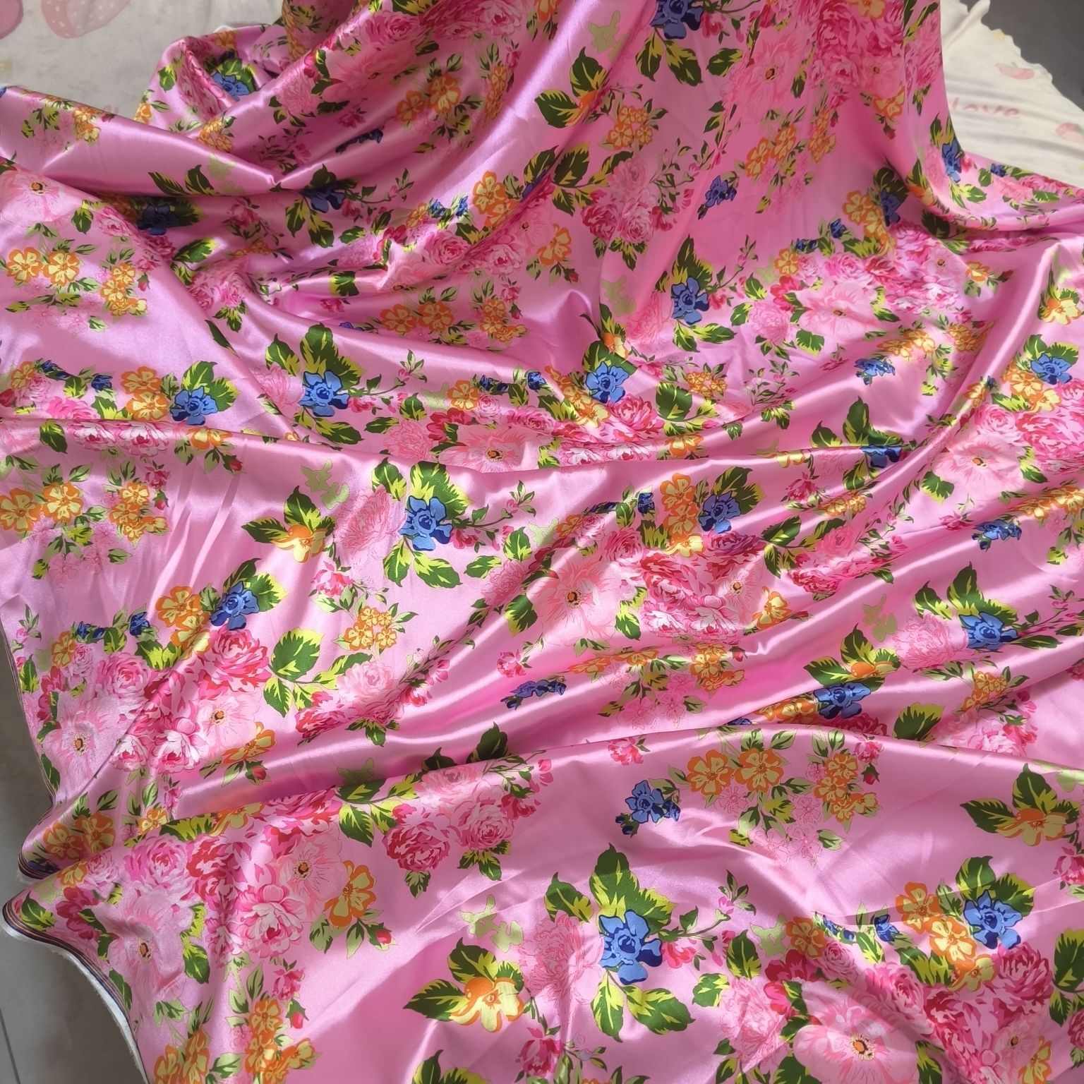 Satin Fabric Cloth without Ove - Sewing By reseña y precio