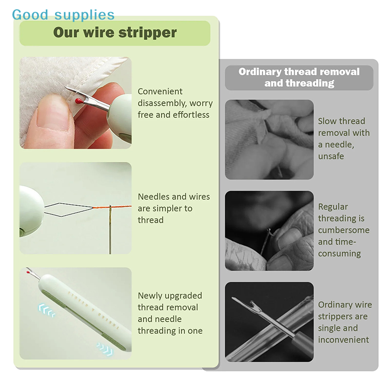 2 In 1 Needle Threaders Sewing - Seam Ripper Tool reseña y precio