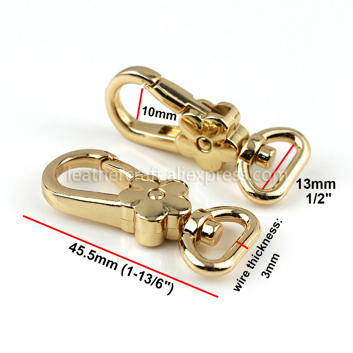 1x Metal Flower Shape Swivel E - Hook Eye Fastener reseña y precio