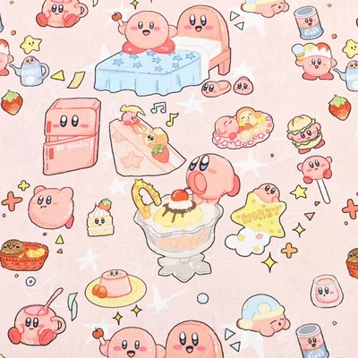 Cartoon Kirby 100 Cotton Fabri - Textile And Sewing Materials reseña y precio