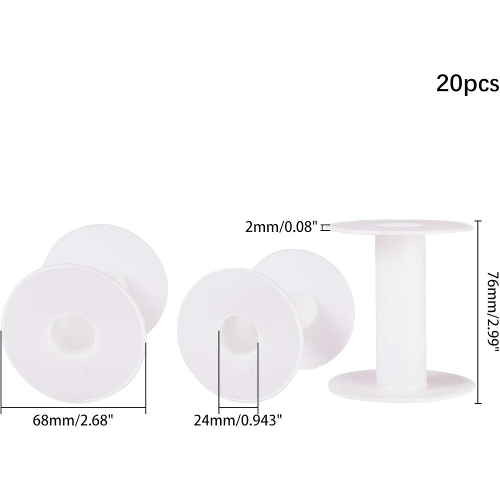 20pcs 3 Inches Plastic Empty S - Thread Bobbins Empty reseña y precio