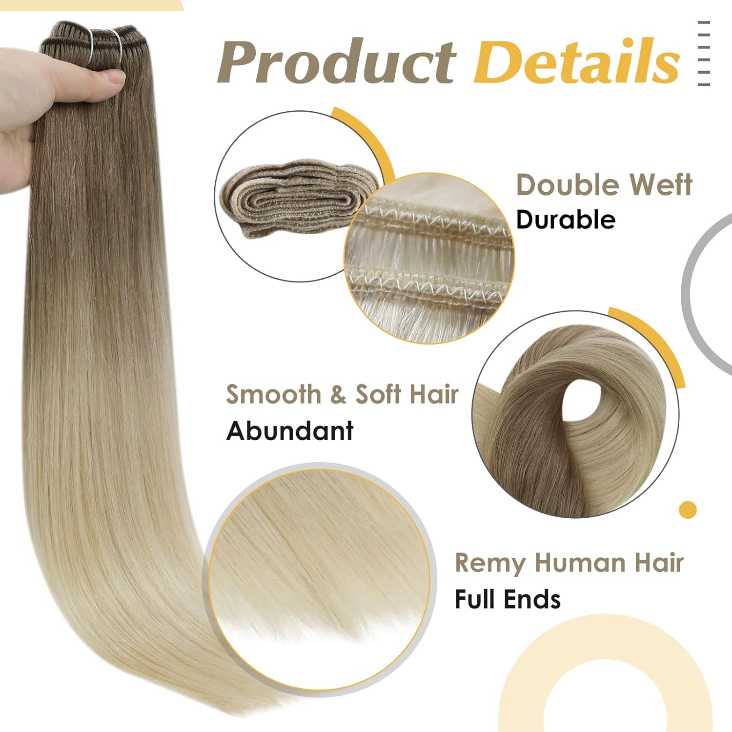 Full Shine Human Hair Weft Ext - Sewing Lab reseña y precio